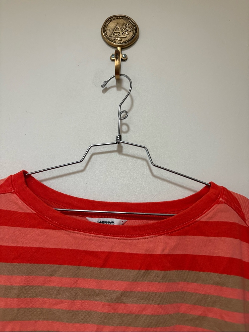 NWOT Anthropologie Maeve Cotton Fisherman Stripe Tee Size Medium - Picture 9 of 12
